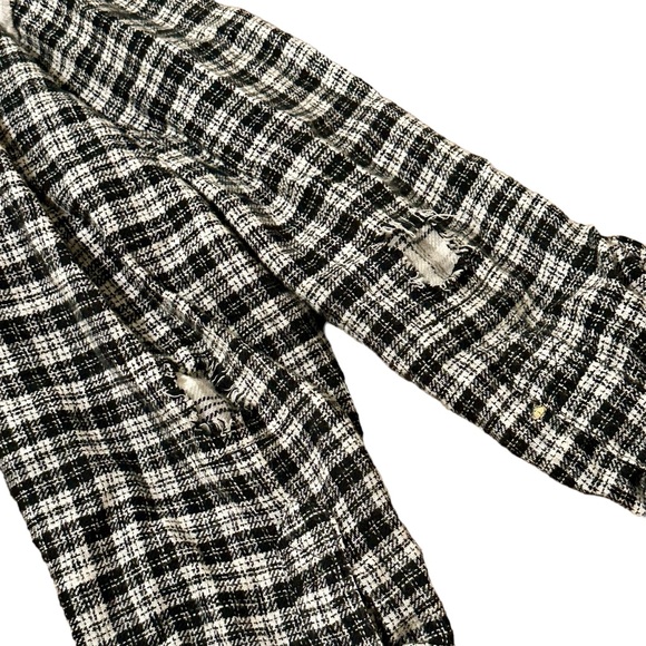 cropped hooded flannel - Picture 5 of 6